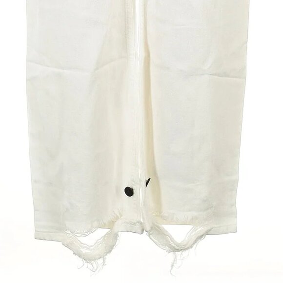 Free People x Sandrine Rose White Denim Baggy Straight Leg Pant - Picture 3 of 4